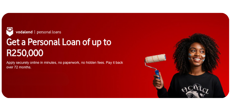 VodaLend Personal Loans aspects.